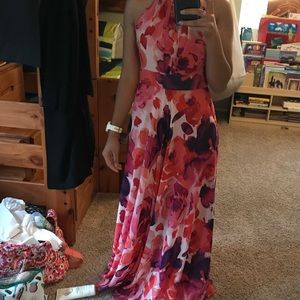 Eliza J halter maxi dress
